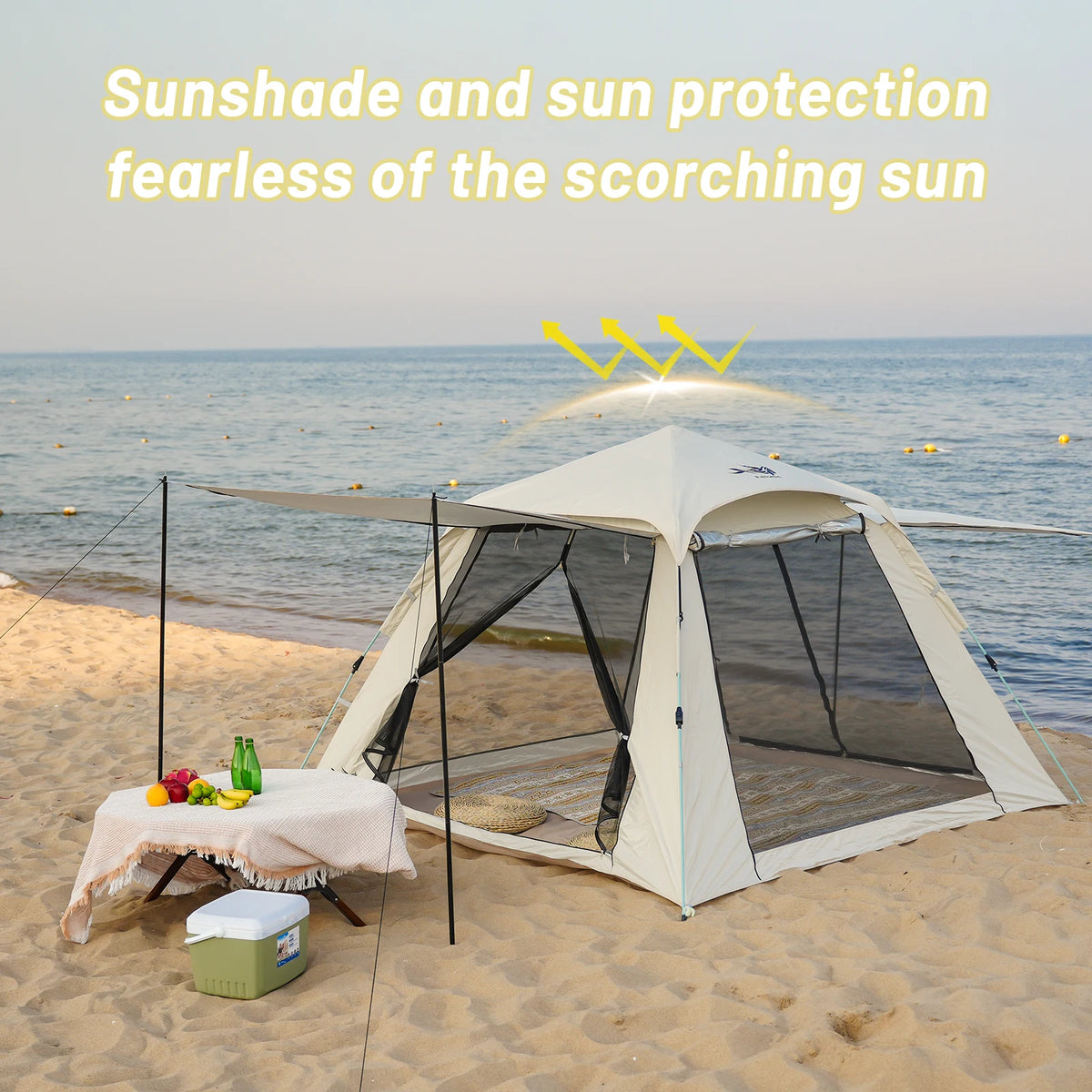 2-3 Person outdoor camping pop-up tent waterproof, windproof and rainproof carpa ventilation upgrade bring storage bag camping